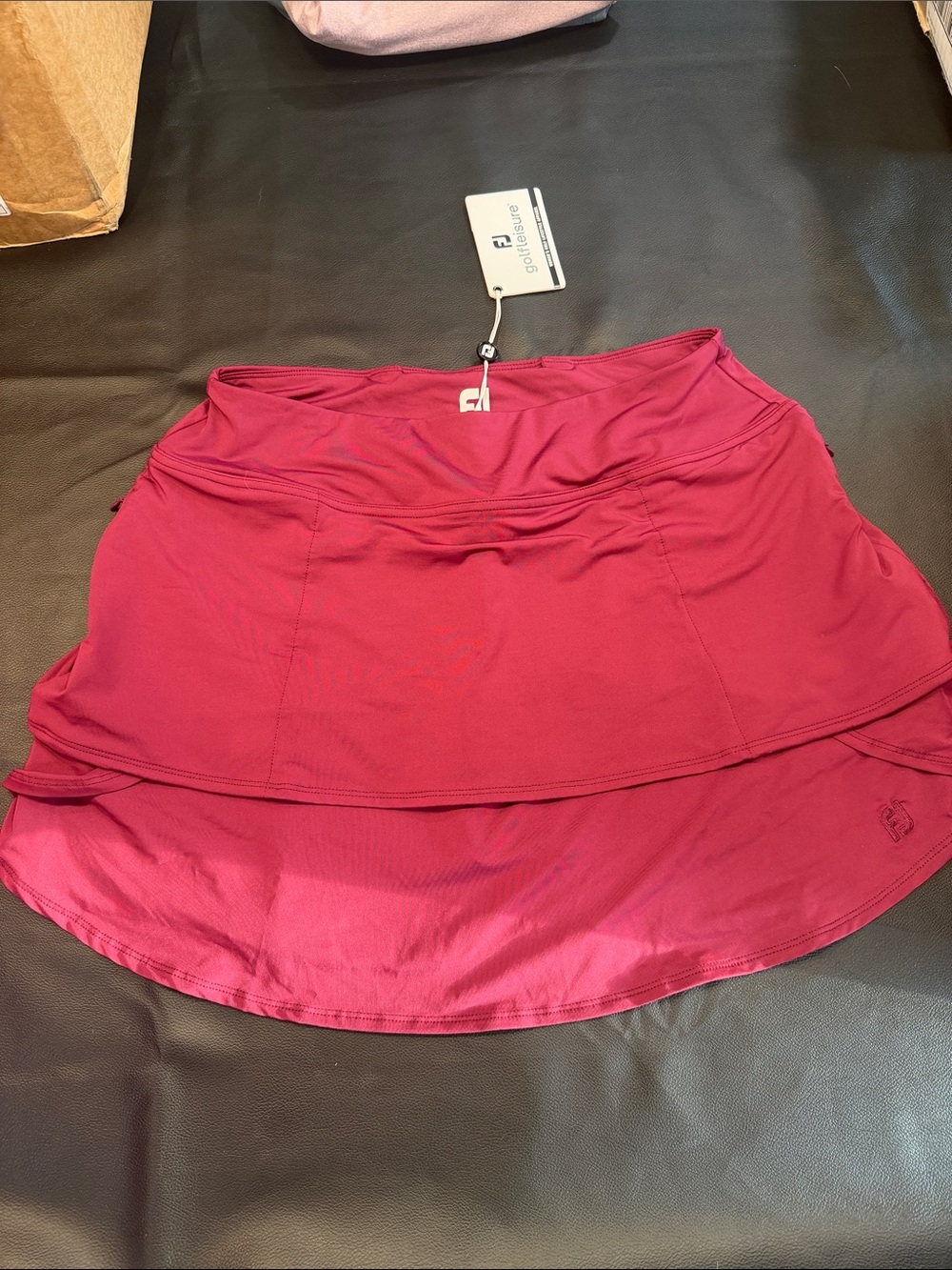 FootJoy Women's Raspberry High-Low Golf Skort